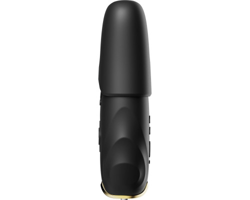 Смарт-вібратор для грудей Zalo - Nave Obsidian Black, пульт ДК, робота через додаток