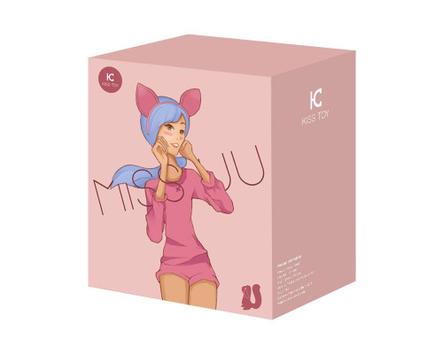 Вакуумный стимулятор с вибрацией KisToy Miss UU Pink, игрушка 2-в-1