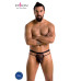 Чоловічі прозорі стринги Passion 029 THONG COLLIN S/M Black, сітка