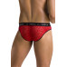 Чоловічі напівпрозорі труси Passion 031 SLIP MIKE S/M Red, під леопард