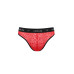 Чоловічі напівпрозорі труси Passion 031 SLIP MIKE S/M Red, під леопард