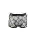 Чоловічі прозорі боксери Passion 032 SHORT JAMES XXL/XXXL Black, сітка