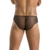 Чоловічі труси зі шнурівкою Passion 035 SLIP RICHARD S/M Black, екошкіра, сітка