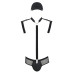Комплект еротичної чоловічої білизни Passion 038 JOHN SET L/XL Black, боді, кепка