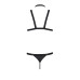 Комплект чоловічої білизни зі стреп Passion 039 SET ANDREW S/M Black, стринги, шлейки