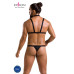 Комплект чоловічої білизни зі стреп Passion 039 SET ANDREW S/M Black, стринги, шлейки