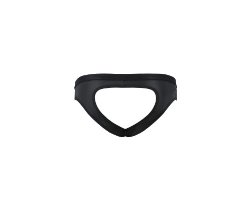 Чоловічі сліпи з вирізами Passion 041 SLIP JOE XXL/XXXL Black, екошкіра, відкриті сідниці