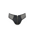 Чоловічі сліпи на блискавці Passion 042 SLIP TIMMY S/M Black, екошкіра, сітка
