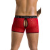Чоловічі прозорі боксери Passion 046 SHORT PARKER XXL/XXXL Red, сітка, під леопард