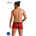 Чоловічі прозорі боксери Passion 046 SHORT PARKER XXL/XXXL Red, сітка, під леопард