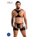 Комплект еротичної чоловічої білизни Passion 047 SET JOHN L/XL Black, труси, портупея