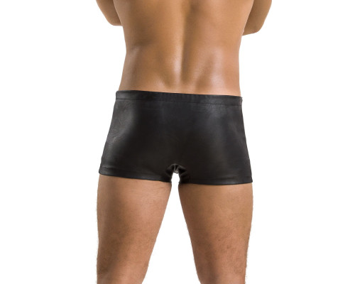 Чоловічі шкіряні боксери із заклепками Passion 048 SHORT DAVID L/XL Black