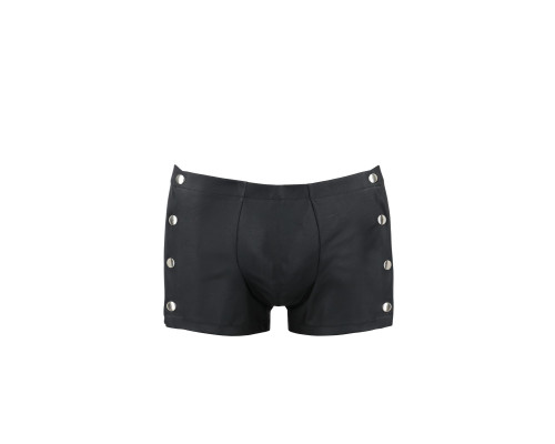 Чоловічі шкіряні боксери із заклепками Passion 048 SHORT DAVID L/XL Black