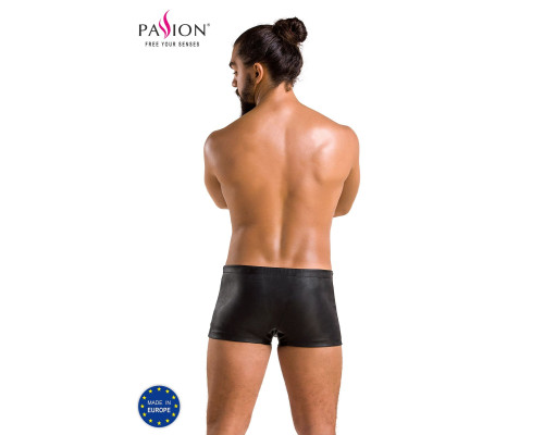 Чоловічі шкіряні боксери із заклепками Passion 048 SHORT DAVID L/XL Black