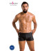 Чоловічі шкіряні боксери із заклепками Passion 048 SHORT DAVID S/M Black