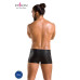Чоловічі шкіряні боксери із заклепками Passion 048 SHORT DAVID XXL/XXXL Black