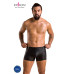 Чоловічі шкіряні боксери з блискавками Passion 049 SHORT MATT S/M Black