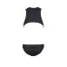 Чоловіче шкіряне боді Passion 056 ADAM L/XL Black, заклепки