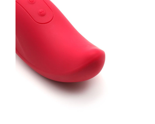 Вібратор та кліторальний стимулятор KISTOY Heidi Red