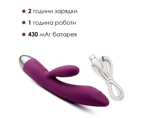 Вібратор-кролик із перлинною стимуляцією точки G Svakom Trysta Violet (м'ята упаковка)
