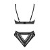 Комплект білизни Obsessive Natilya 2-pcs set XS/S, black, бюстгальтер, трусики