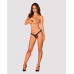 Мереживні трусики із заниженою талією Obsessive Estiqua panties XS/S, black