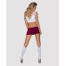 Еротичний костюм студентки Obsessive Student 4 pcs costume L/XL, топ, спідниця, стринги, гольфи
