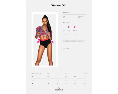 Костюм робітниці Obsessive Worker Girl L/XL