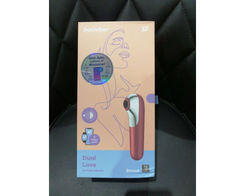 Смарт вибратор и вакуумный стимулятор 2-в-1 Satisfyer Dual Love Pink (мятая упаковка)