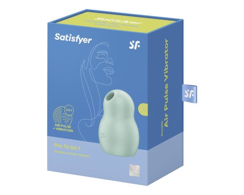 Вакуумний стимулятор Satisfyer Pro To Go 1 Mint (м'ята упаковка)
