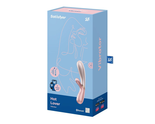 Смарт вібратор-кролик із підігрівом Satisfyer Hot Lover Pink (м'ята упаковка)