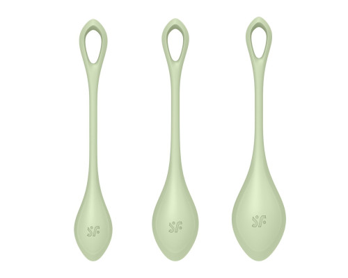 Набор йони бусин Satisfyer Yoni Power 2 Light Green (мятая упаковка!!!)