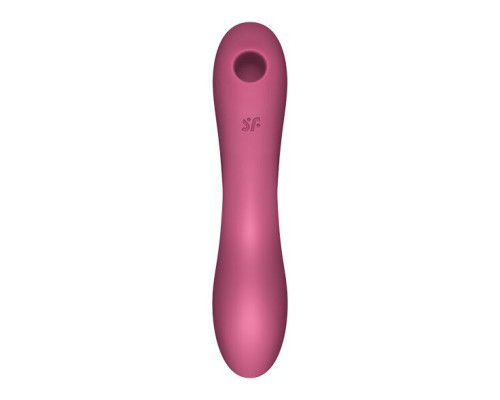 Вакуумный стимулятор с вибрацией Satisfyer Curvy Trinity 3 Red (мятая упаковка)