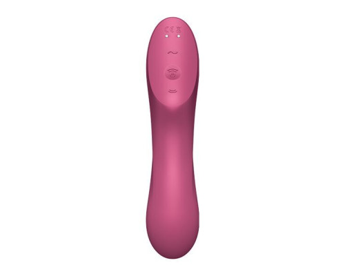 Вакуумный стимулятор с вибрацией Satisfyer Curvy Trinity 3 Red (мятая упаковка)