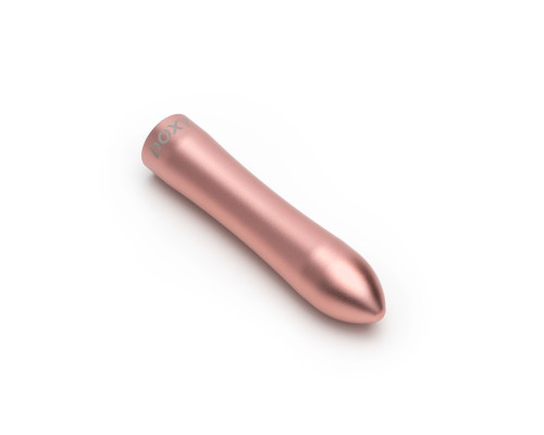 Потужна віброкуля DOXY ROSE GOLD у металевому кейсі, ультрагладенька, 7 режимів