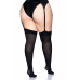 Щільні непрозорі панчохи Leg Avenue Nylon Thigh Highs Black, plus size