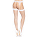 Панчохи у велику сітку Leg Avenue Fence Net Thigh Highs White, one size
