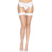 Панчохи у велику сітку Leg Avenue Fence Net Thigh Highs White, one size