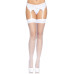 Панчохи-сітка для кріплення на пояс Leg Avenue Nylon Fishnet Thigh Highs One size, White