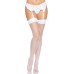 Панчохи-сітка для кріплення на пояс Leg Avenue Nylon Fishnet Thigh Highs One size, White