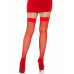 Панчохи-сітка Leg Avenue Nylon Fishnet Thigh Highs One size, Red, дрібна сітка