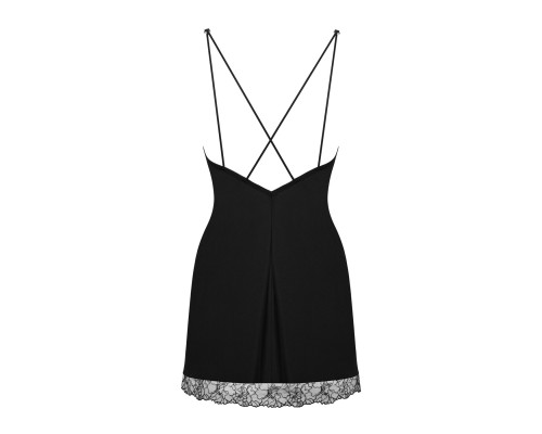 Сорочка та трусики Obsessive Bella Rou chemise & thong XL/2X