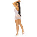 Сукня-сітка зі стразами Leg Avenue Rhinestone halter mini dress White, відкрита спина, one size