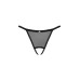 Прозорі стрінги з доступом Obsessive Celia Noir crotchless thong XL/2XL