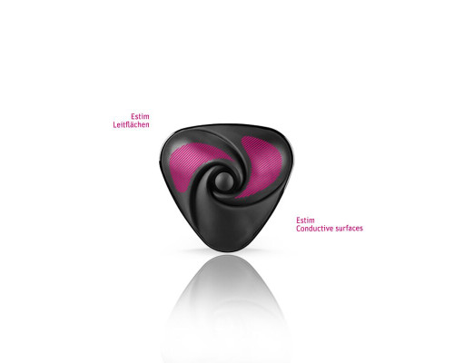Вібратор для клітора з електростимуляцією Mystim Heart's Desire Black Edition
