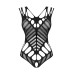 Боді з великими вирізами Obsessive B139 crotchless teddy S/M/L, з доступом