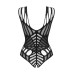 Боді з великими вирізами Obsessive B139 crotchless teddy S/M/L, з доступом