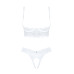 Еротичний комплект Obsessive Heavenlly 2-pcs cupless set XL/2XL, відкриті груди, з доступом