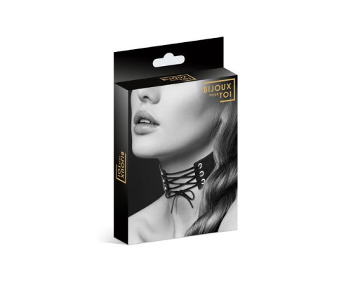 Чокер зі шнурівкою Bijoux Pour Toi - LACET, екошкіра
