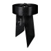 Атласна пов’язка маска Obsessive Blindfold black One size, чорна (м'ята упаковка!!!)